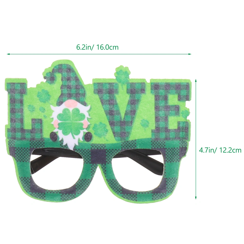 5pcs St. Patrick's Day Party Eyeglasses Shamrock Designed Party Eyeglasses