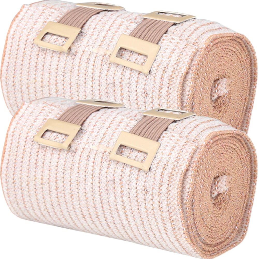 2 Rolls Compression Bandage Bandage Wrap Elastic Bandage Wrap Outdoor Sports Supplies