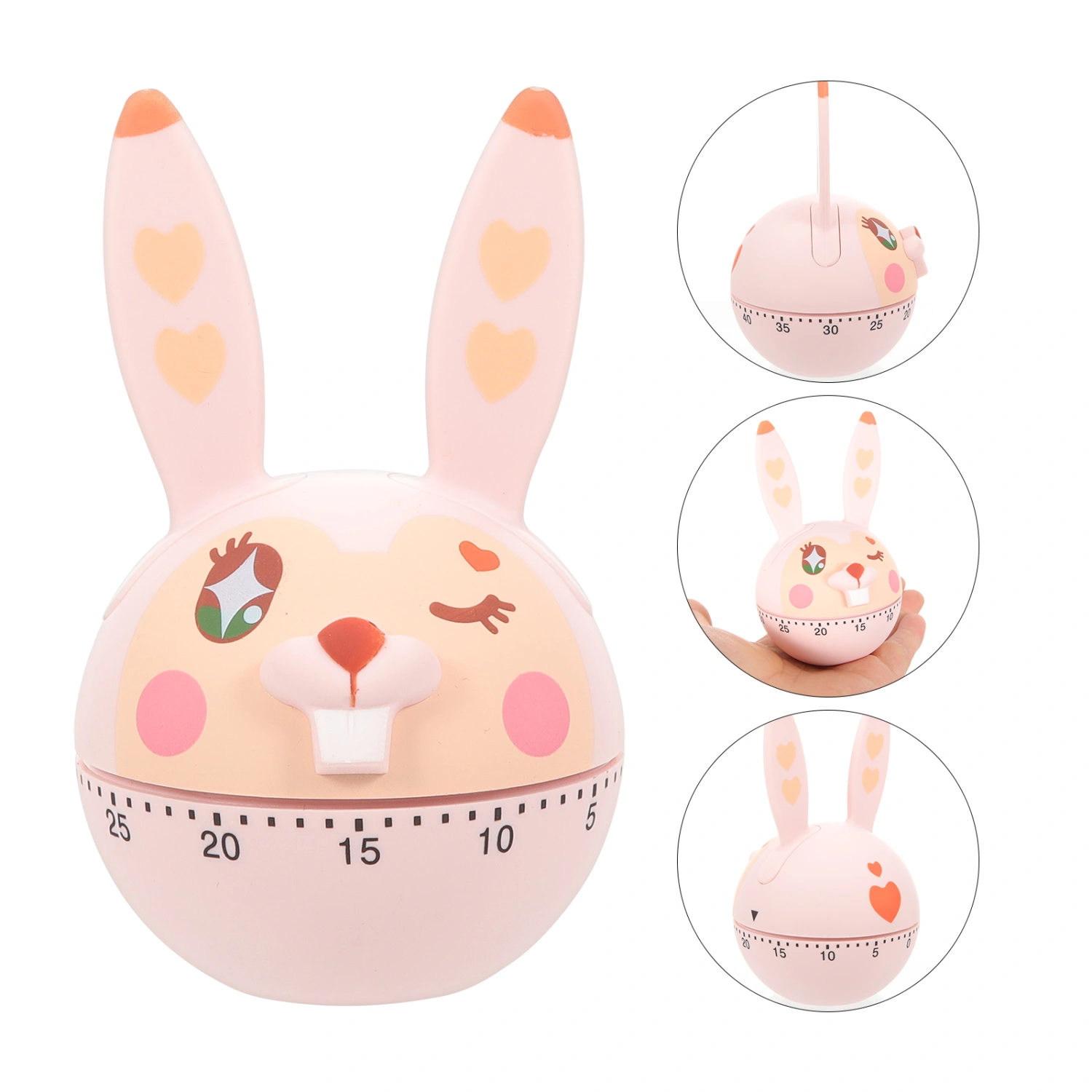 Cartoon Rabbit Timer Mechanical Kitchen Timer Manual Countdown Timer Kitchen Timer
