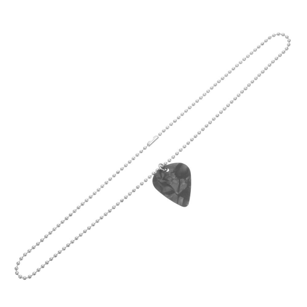 Stainless Steel Guitar Pick Necklace Bass Pick Necklace Guitar Pick Pendant Chain