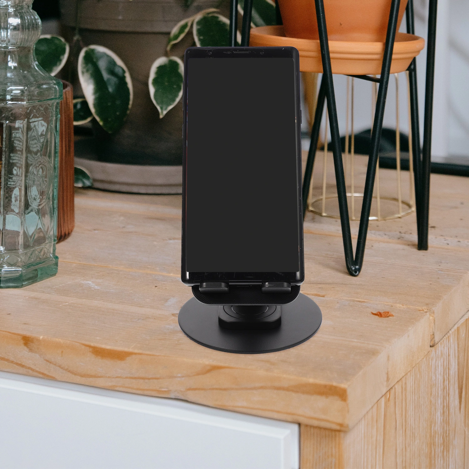 Desk Cell Phone Stand Portable Metal Mobile Phone Stand Holder Office Travel Phone Holder