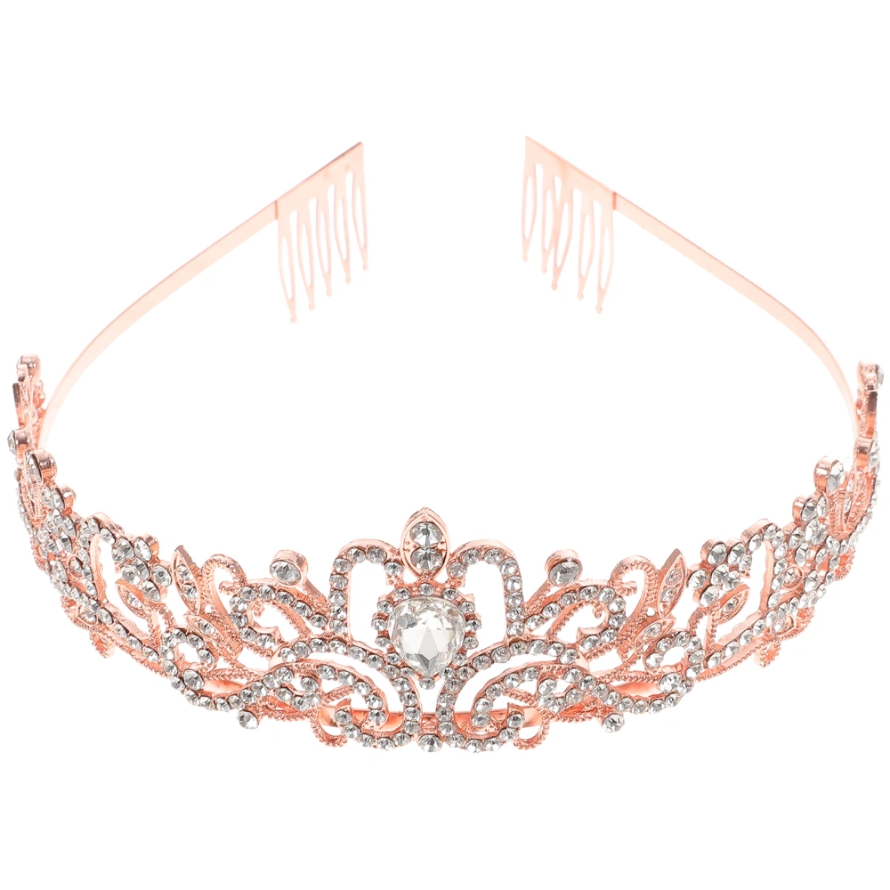 Crystal Tiara Crown Birthday Crown Wedding Bride Tiara Hair Accessory for Women Girls