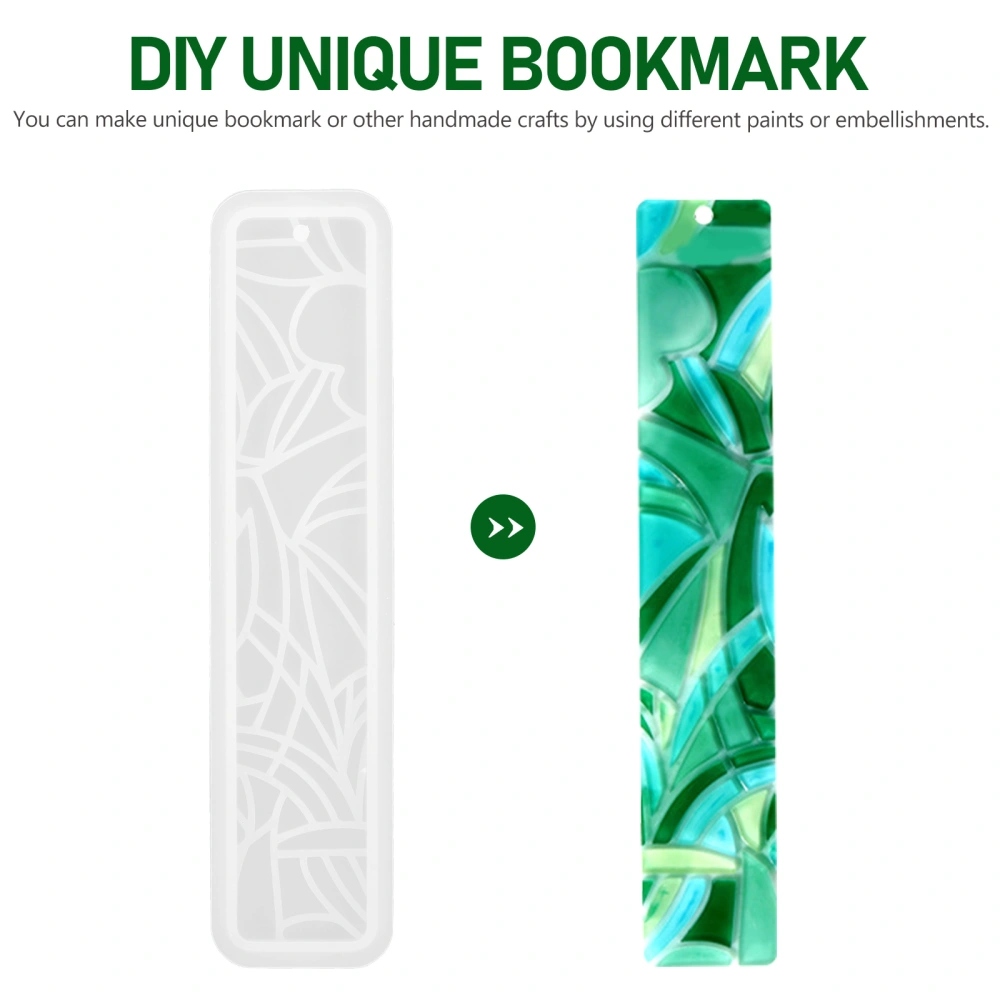 2pcs Creative DIY Bookmark Making Mold Striated Silicone Mold For Self-making Bookmark