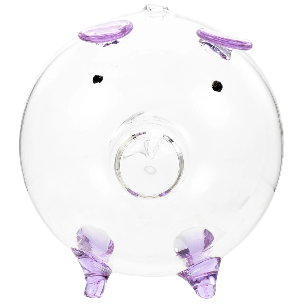 Decorative Money Box Transparent Coin Storage Box Kids Glass Piggy Bank Desktop Ornament