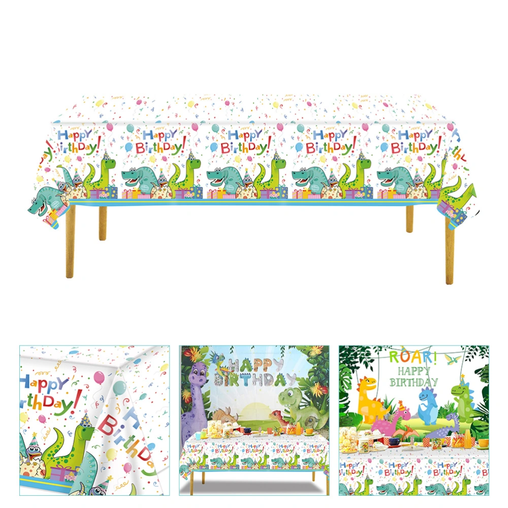 Disposable Tablecloth Dinosaur Pattern Picnic Tablecloth Theme Party Table Cover