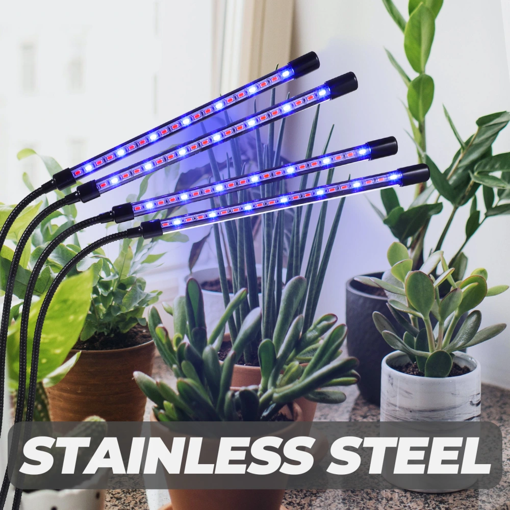 Plants Growth Light Plant Led Clip Light 4 Tubes Brightness Indoor Cultivation Lamp