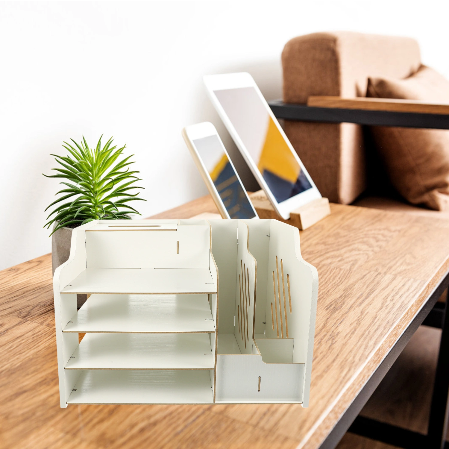 Desktop Files Holder Multi-layer Table Organizer Multi-use Desk Organizer Office Supply