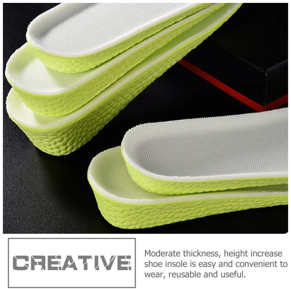 1 Pair Height Increasing Sports Shoe Insoles Height Booster Shoe Insert Insoles