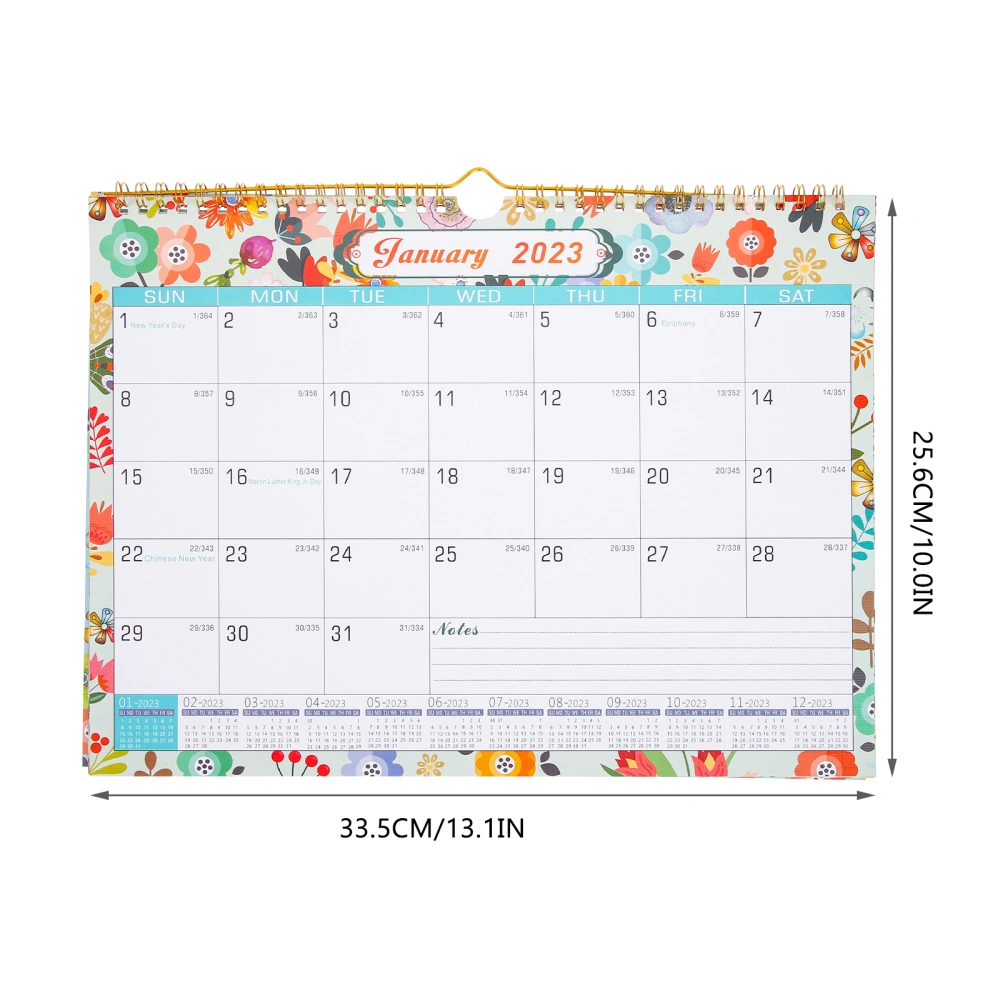 2023 Desk Calendar English Printing Table Calendar Decorative Household Calendar