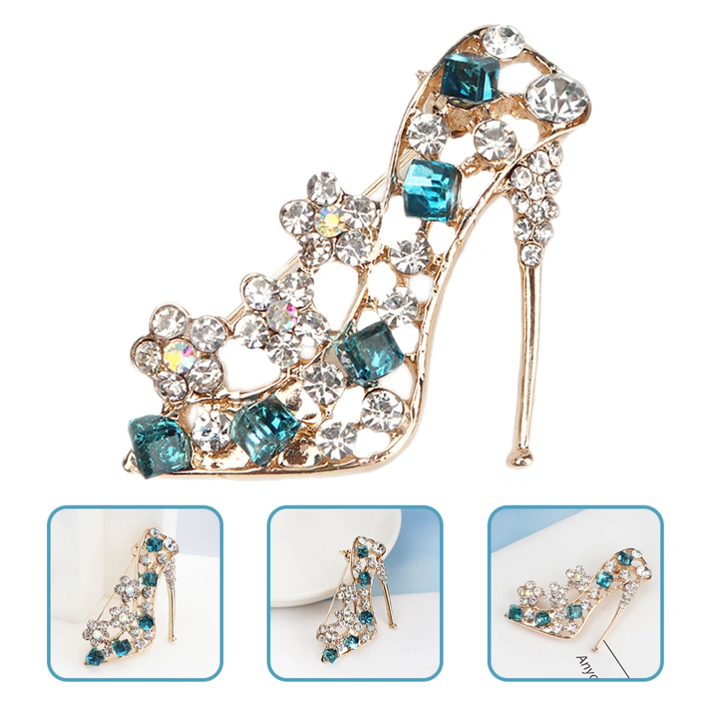 High Heel Brooch Pin Bling Wedding Brooch Pin Women Fashion Clothing Accessory