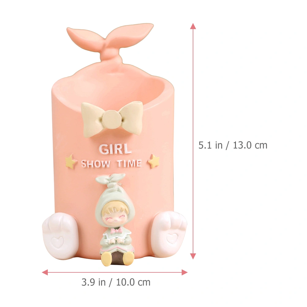 Resin Pen Container Lovely Pencil Holder Pen Holder Desktop Pencil Holder Desk Organizer