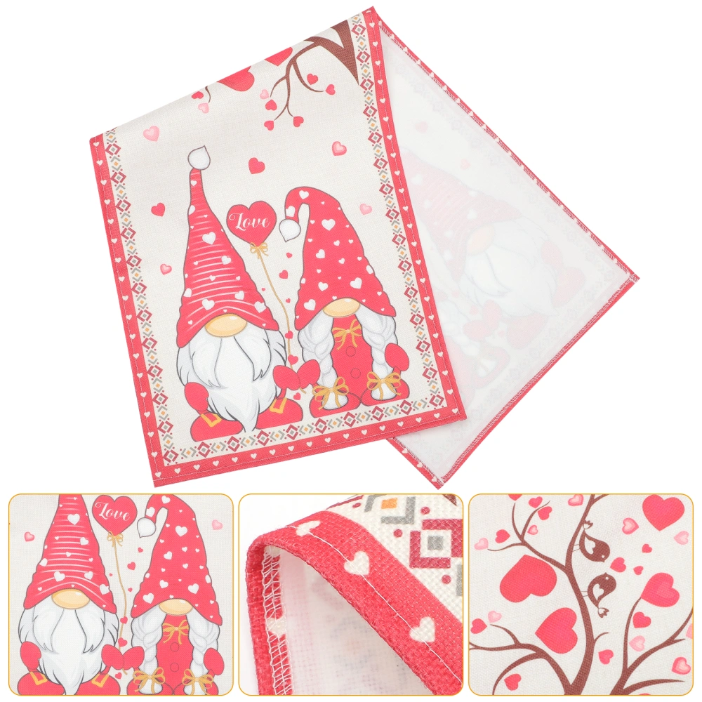 Valentines Gnome Table Runner Dining Table Runner Party Table Decoration