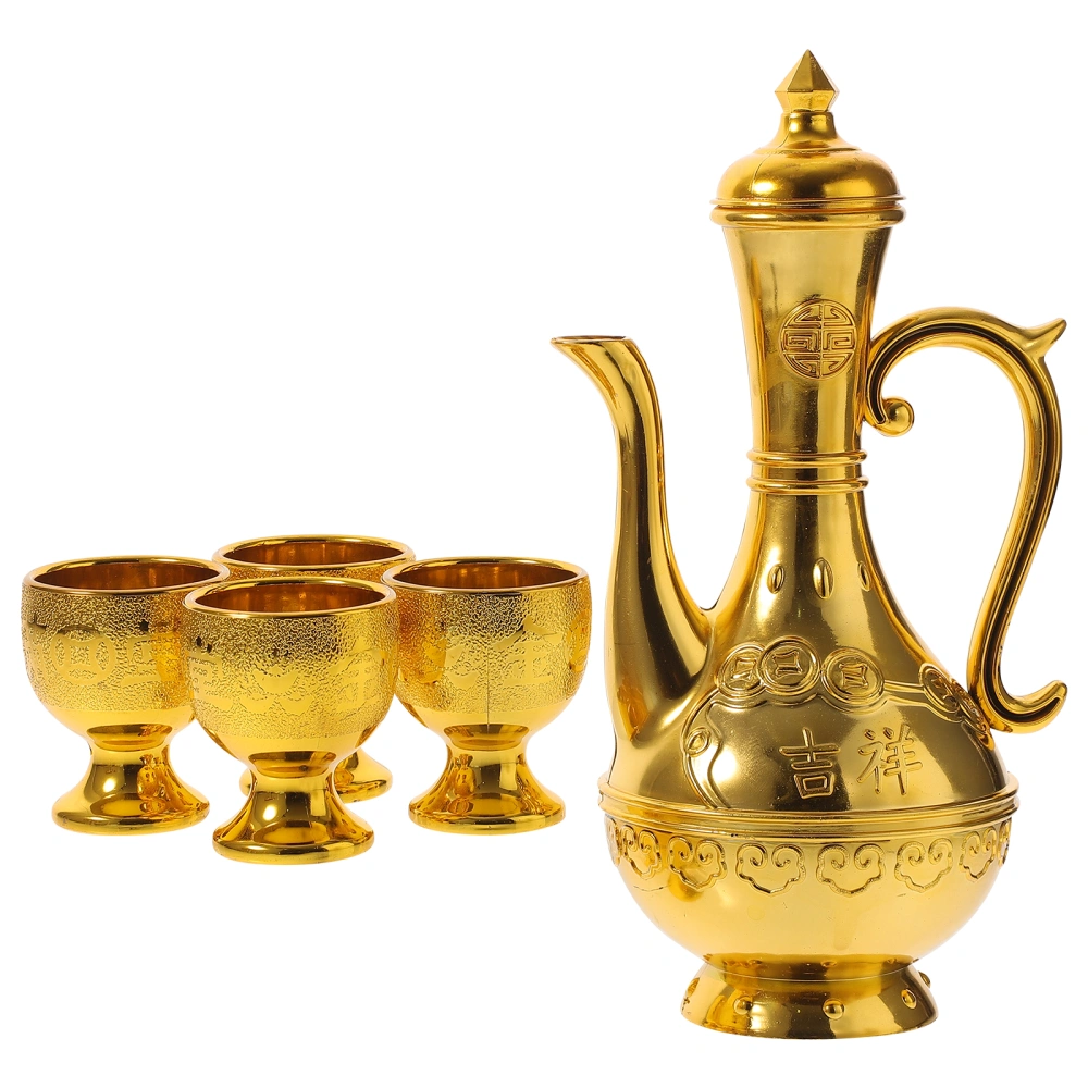 1 Set of Offering Cup Buddhist Worship Cup Worship Cup Wine Kettle Offering Supplies