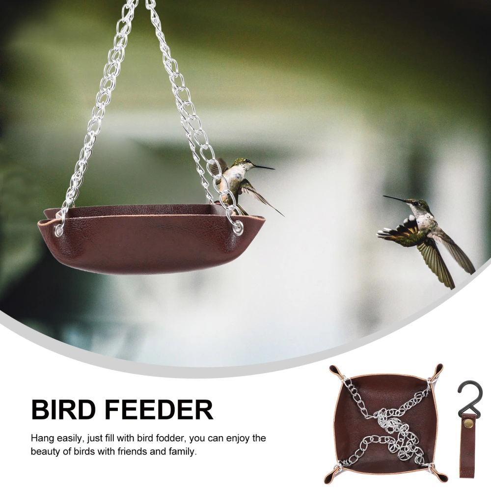 Outside Tree Hanging Bird Feeder Automatic Hummingbird Feeder Durable Bird Fodder Organizer