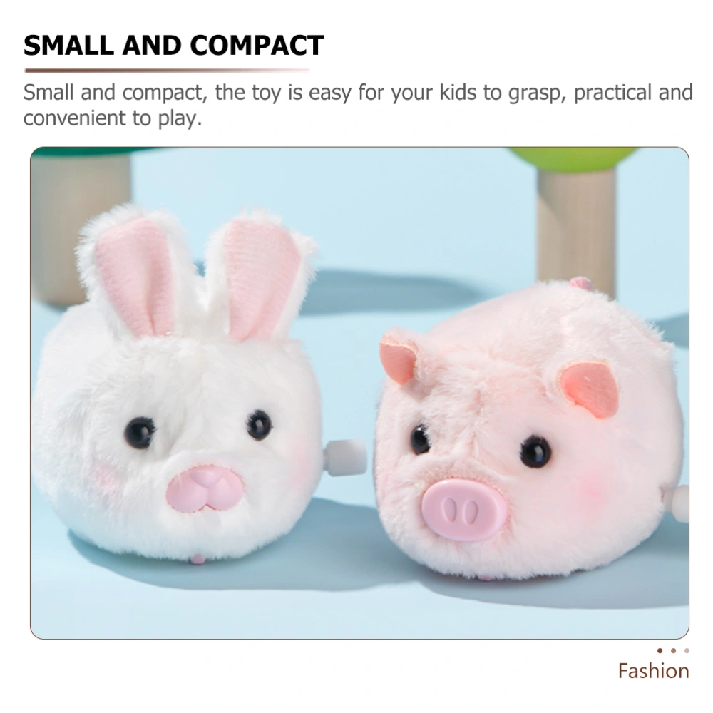 Plush Animal Toy Wind Up Toy Adorable Wind Up Animal Decorative Pig Plush Pig Doll for Kids