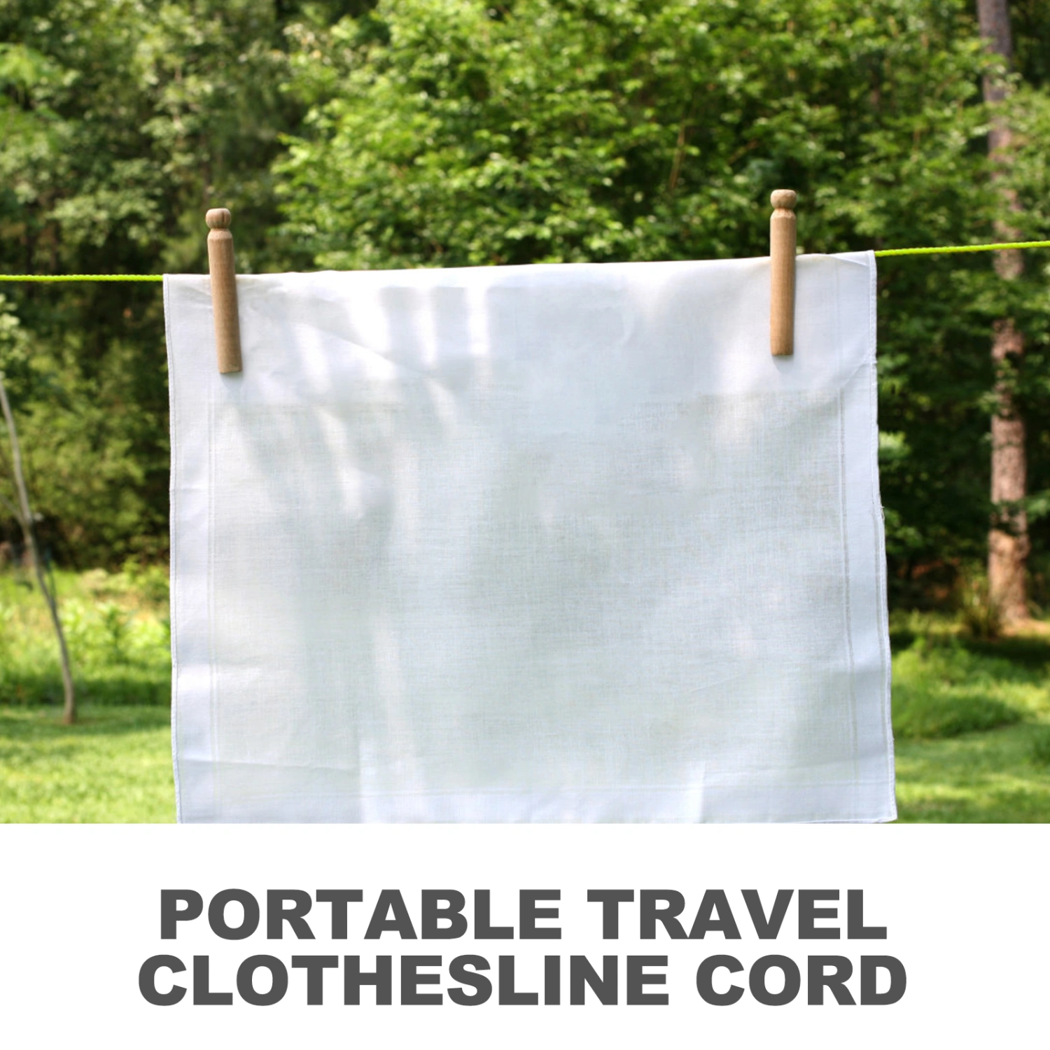 Portable Travel Clothesline Cord Camping Clothes Line Laundry Drying Rope for Camping