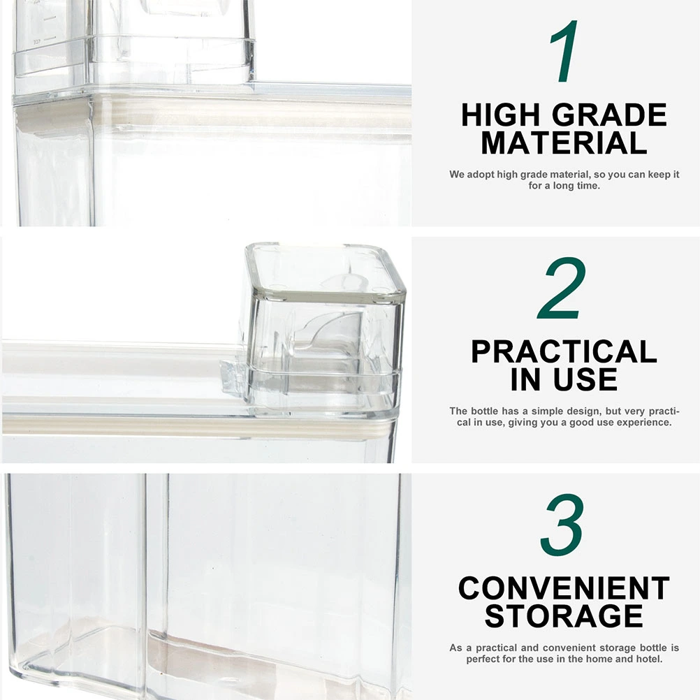 2pcs Transparent Laundry Detergent Bucket Lotion Sub Bucket Convenient Sub Bucket