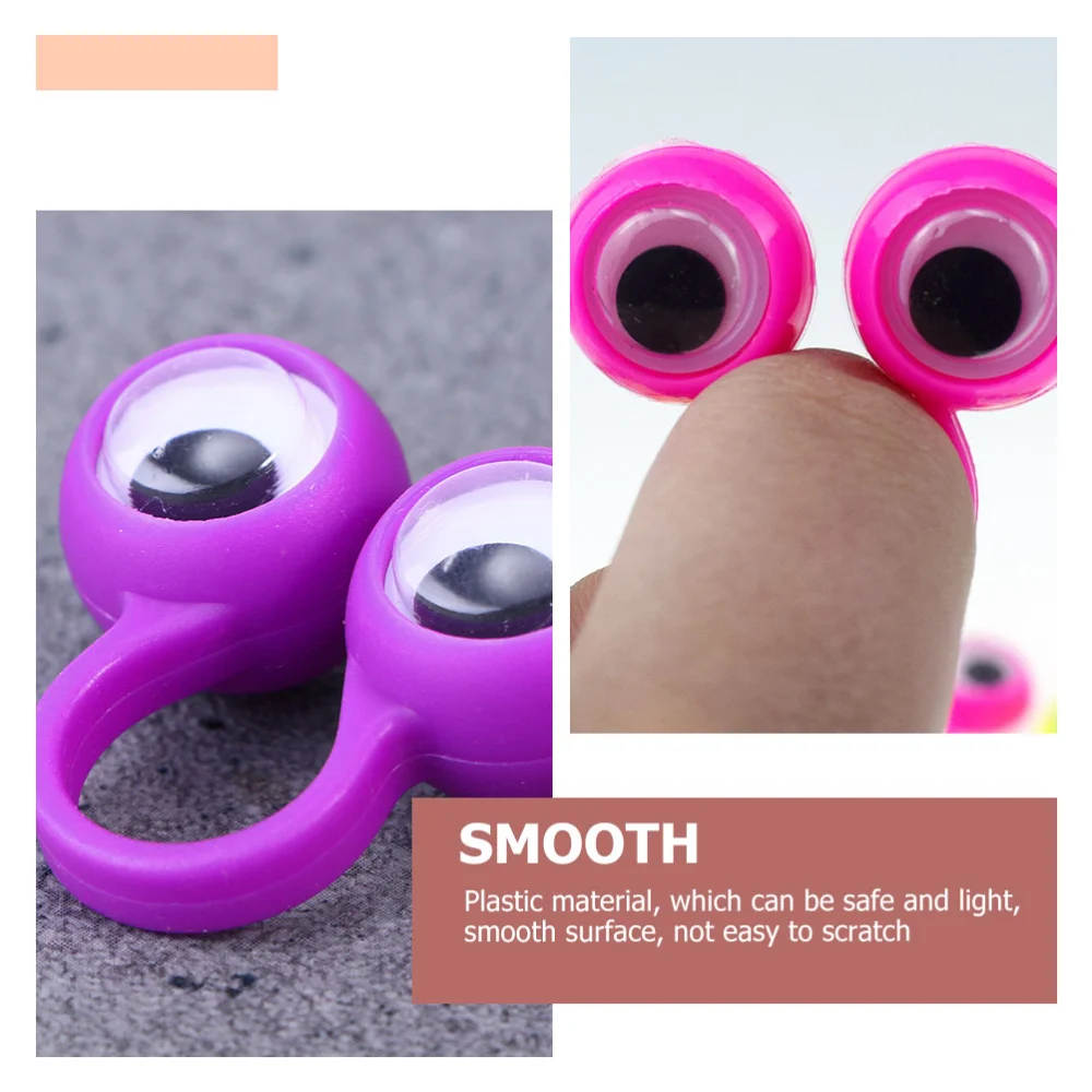 30Pcs Novel Kids Eyeball Rings Wear Resistant Kids Finger Toys Children Finger Toys for Finger