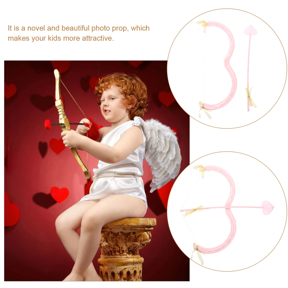 1 Set Cupid Bow and Arrow Valentine Cupid Arrow Cosplay Photography Props