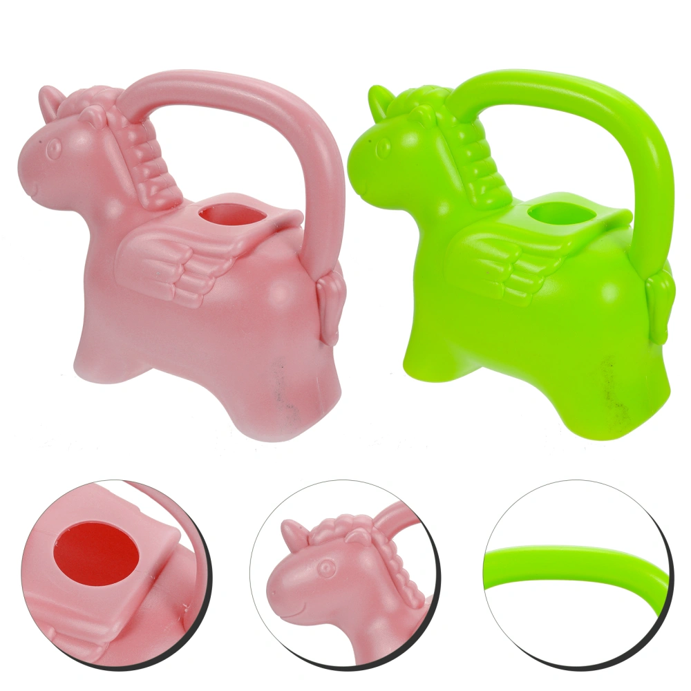 2pcs Cartoon Shaped Watering Can Kids Watering Can Pot Novelty Watering Can Cute Animal Watering Cans