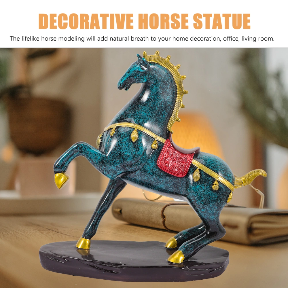 Nordic Style Horse Figurine Resin Horse Decor Decorative Horse Statue Desktop Modern Horse Decor