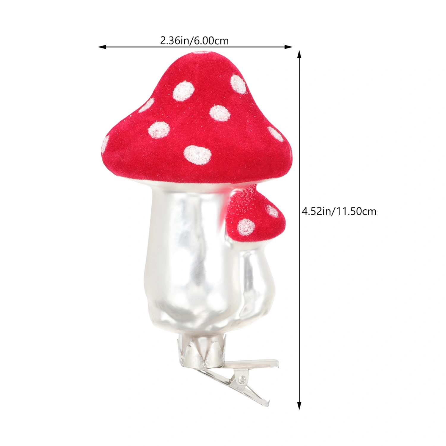 2Pcs Small Mushroom Pendants Hanging Easter Mushroom Decors Novelty Mushroom Hanging Crafts