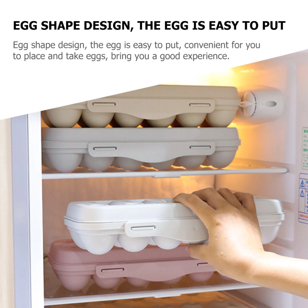 2Pcs Refrigerator Egg Organizer Egg Fridge Bin Egg Storage Organizer Egg Storage Box for Home