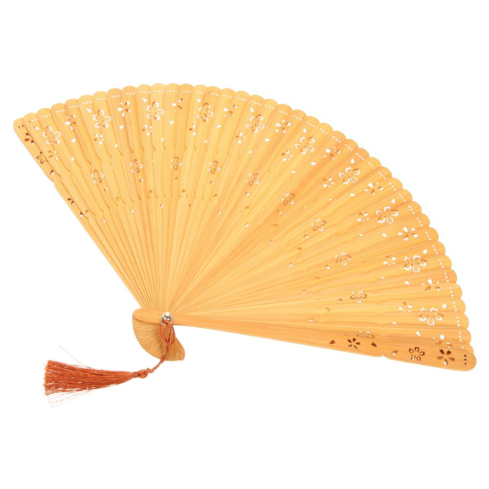 Bamboo Handheld Folding Fan Chinese Style Stage Performance Fan for Dancing Party