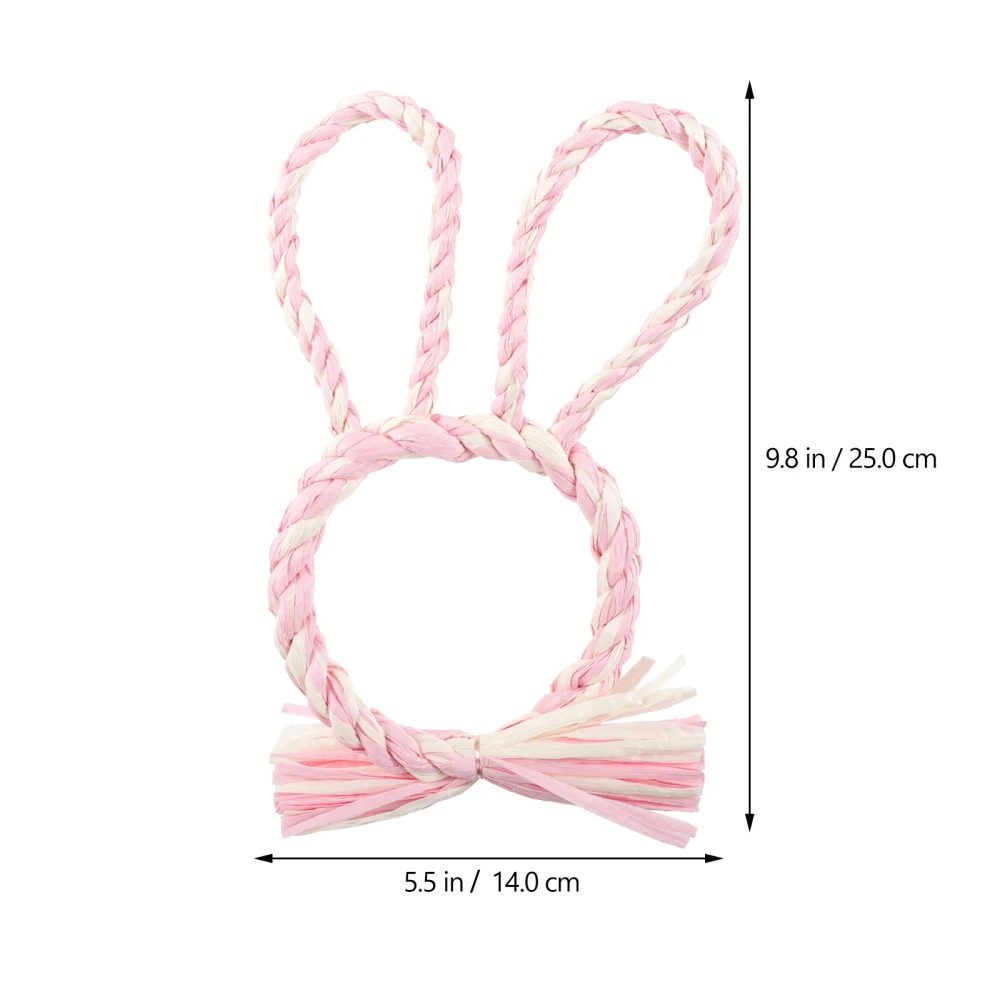 Paper Bunny Wreath DIY Handmade Wreath Base Material Party Door Decoration for Easter