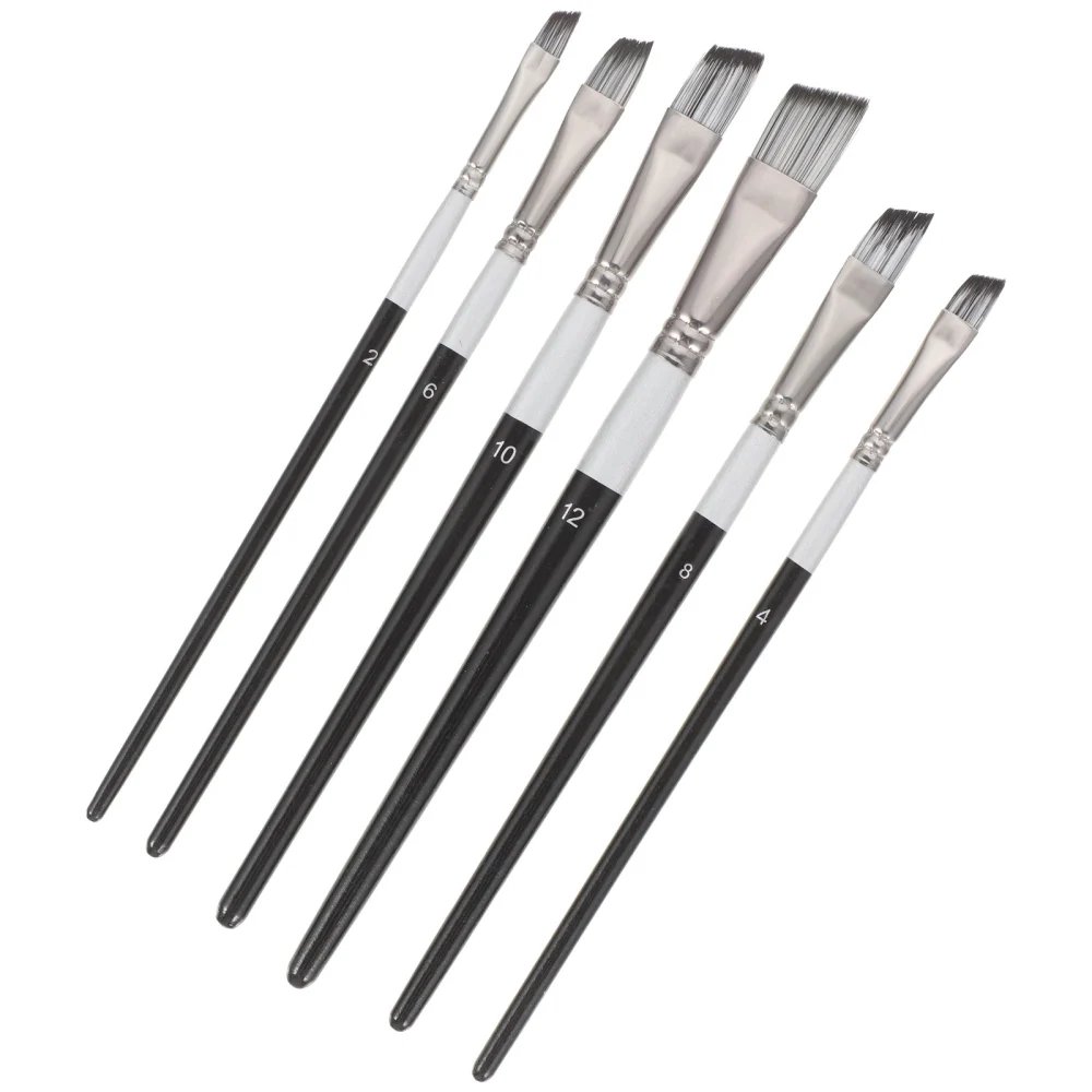 6Pcs Painting Brushes Oil Paint Brushes Artist Paint Brushes Watercolor Painting Brushes Drawing Brushes