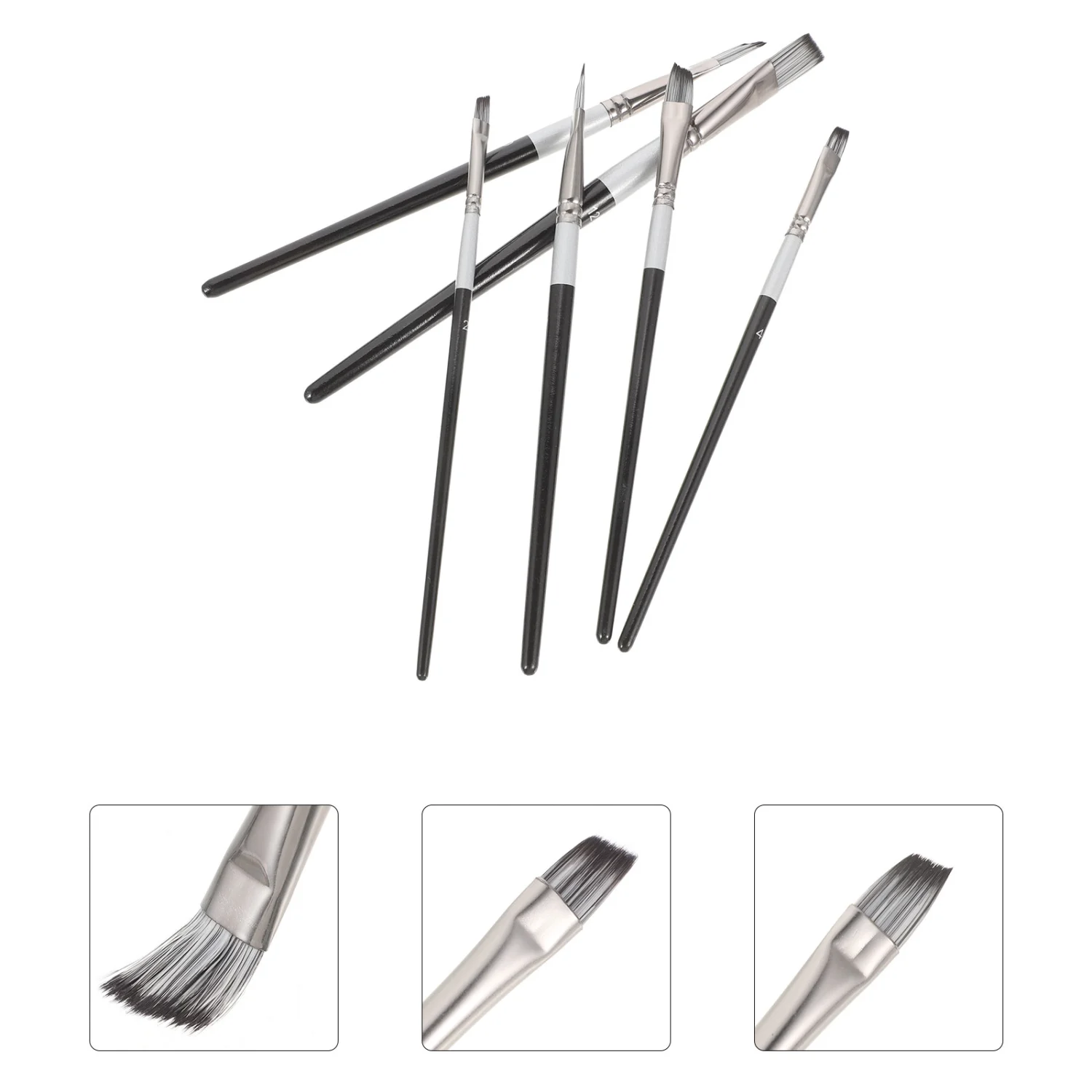 6Pcs Painting Brushes Oil Paint Brushes Artist Paint Brushes Watercolor Painting Brushes Drawing Brushes