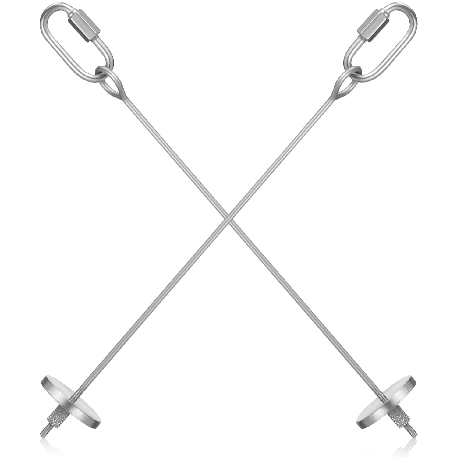 2 Pcs Stainless Steel Bird Skewers Bird Treat Skewers Bird Food Holders Fruit Vegetable Sticks for Cage