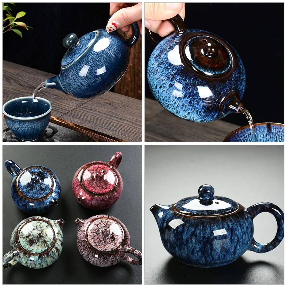 Handheld Portable Ceramic Teapot Tearoom Home Tea Kettle Tea Making Tool