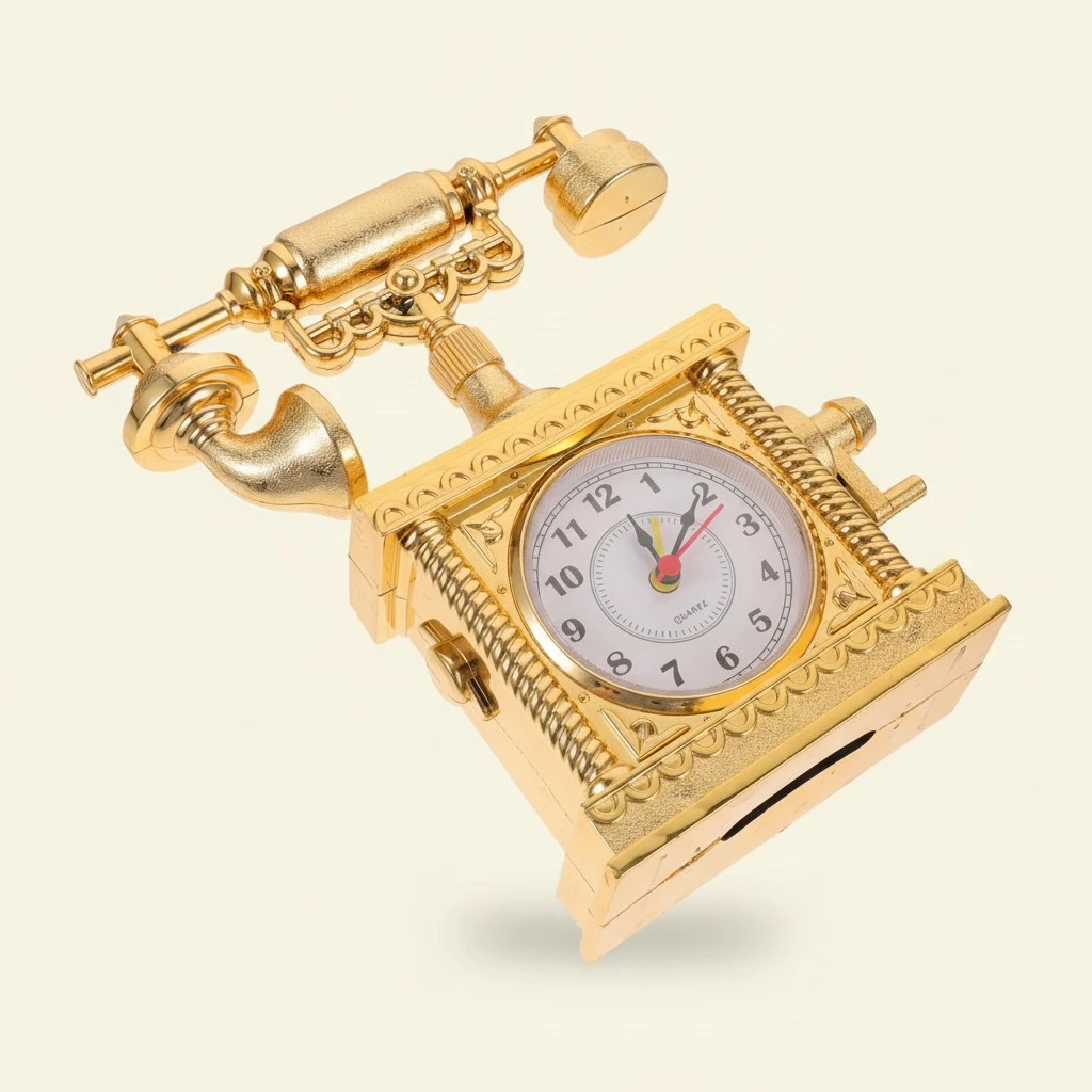 Vintage Telephone Model Telephone Funny Model Office Small Telephone Decoration