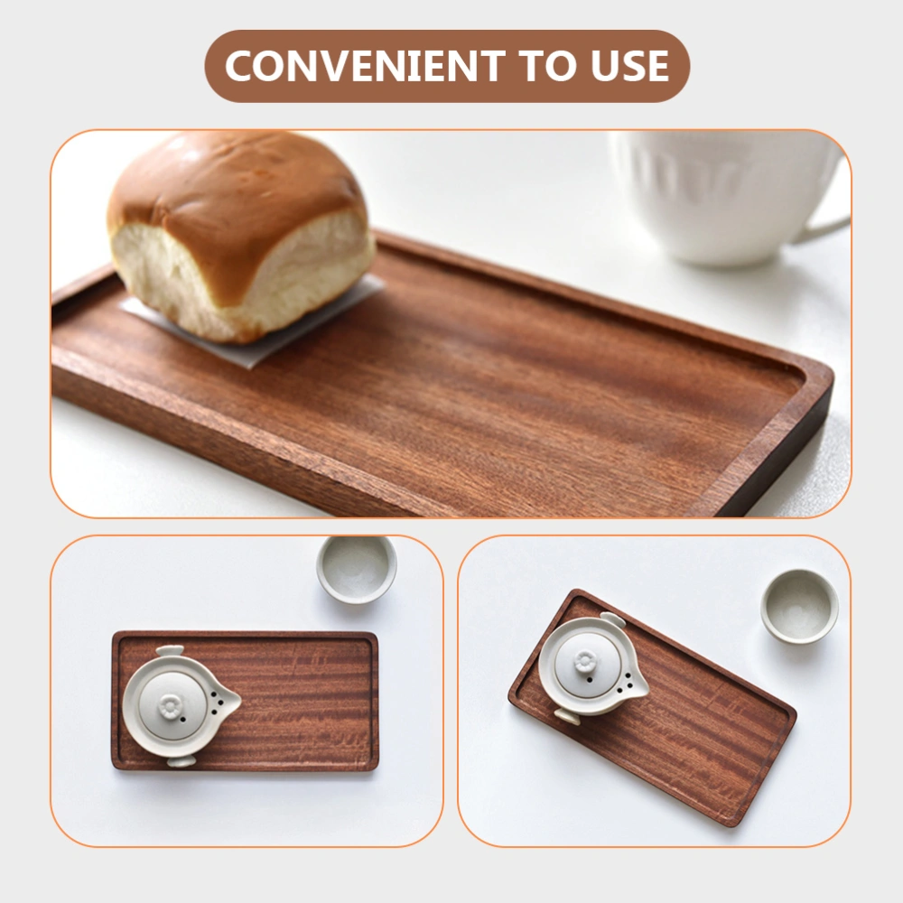 Decorative Wooden Serving Tray Restaurant Snack Plate Dessert Wooden Plate