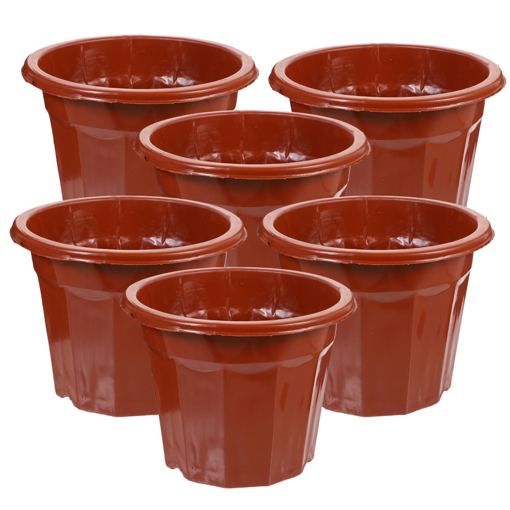 25Pcs Nursery Pots with Drainage Holes Plastic Plant Pots for Outdoor Indoor Plants