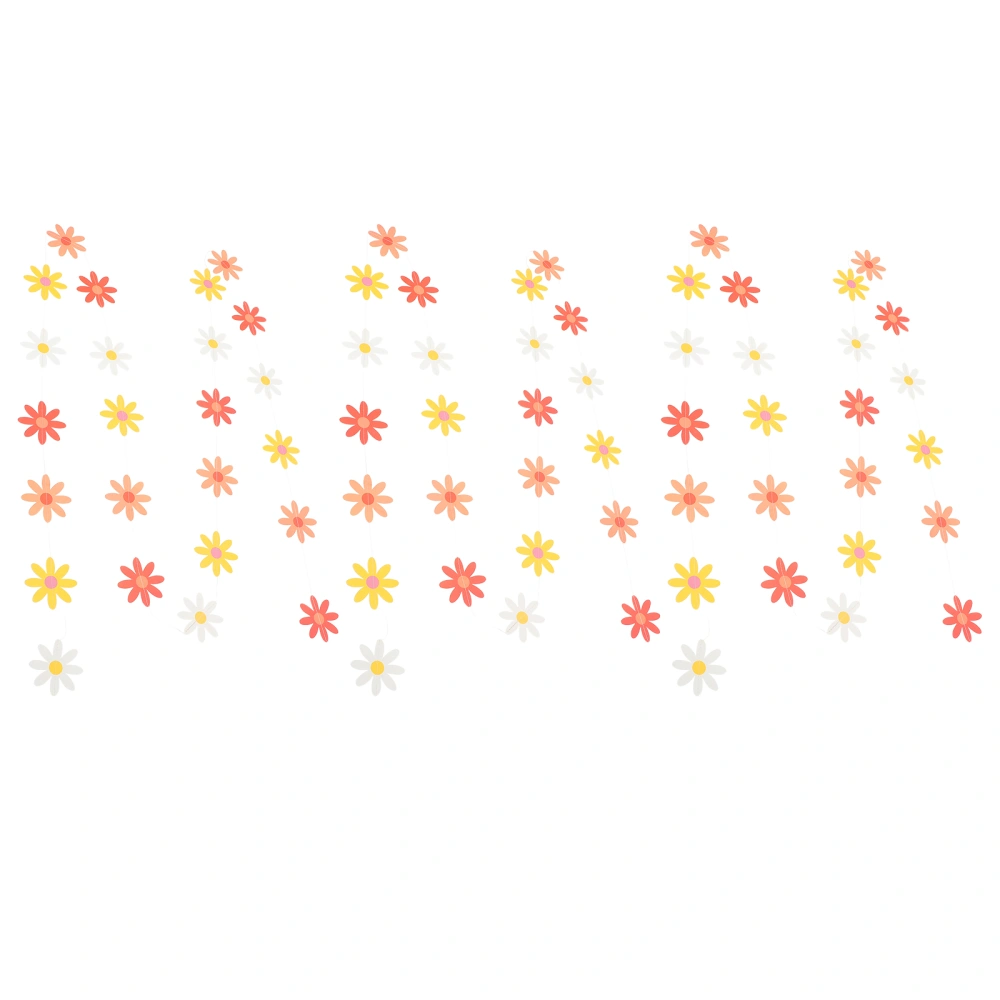 3pcs Party Decoration Daisy Garland Party Banner 70s Party Decoration Cutout