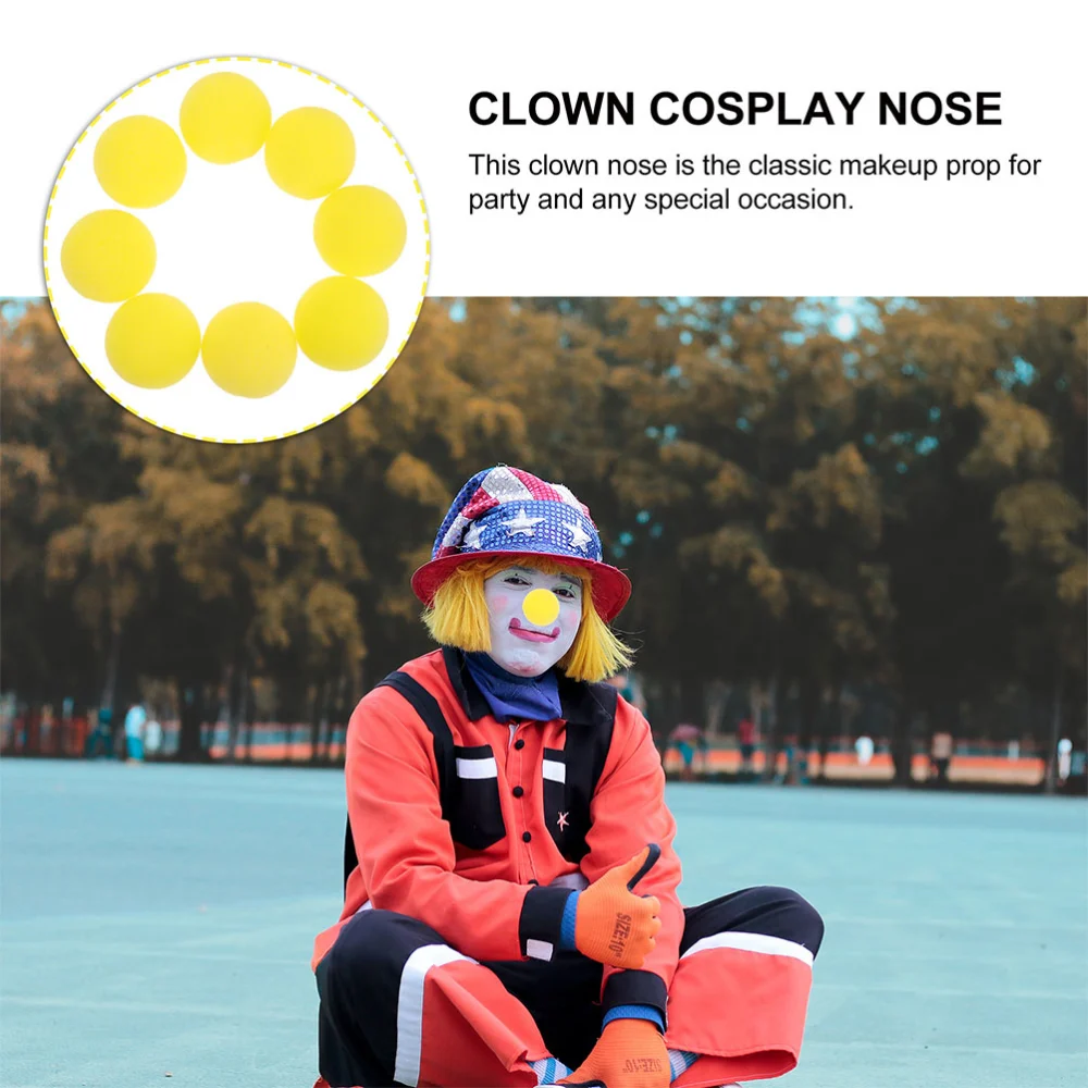 50pcs Decorative Clown Noses Sponge Balls Carnival Party Cosplay Nose Props