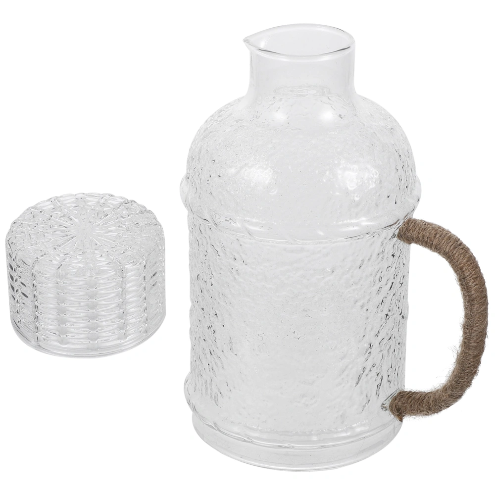 Glass Pitcher with Lid Glass Fridge Water Pitcher Cold Hot Water Storage Kettle