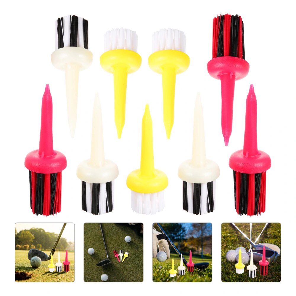 9Pcs Golfs Balls Clean Brush Golfing Club Brush Golfs Brush Golfs Tee Brush