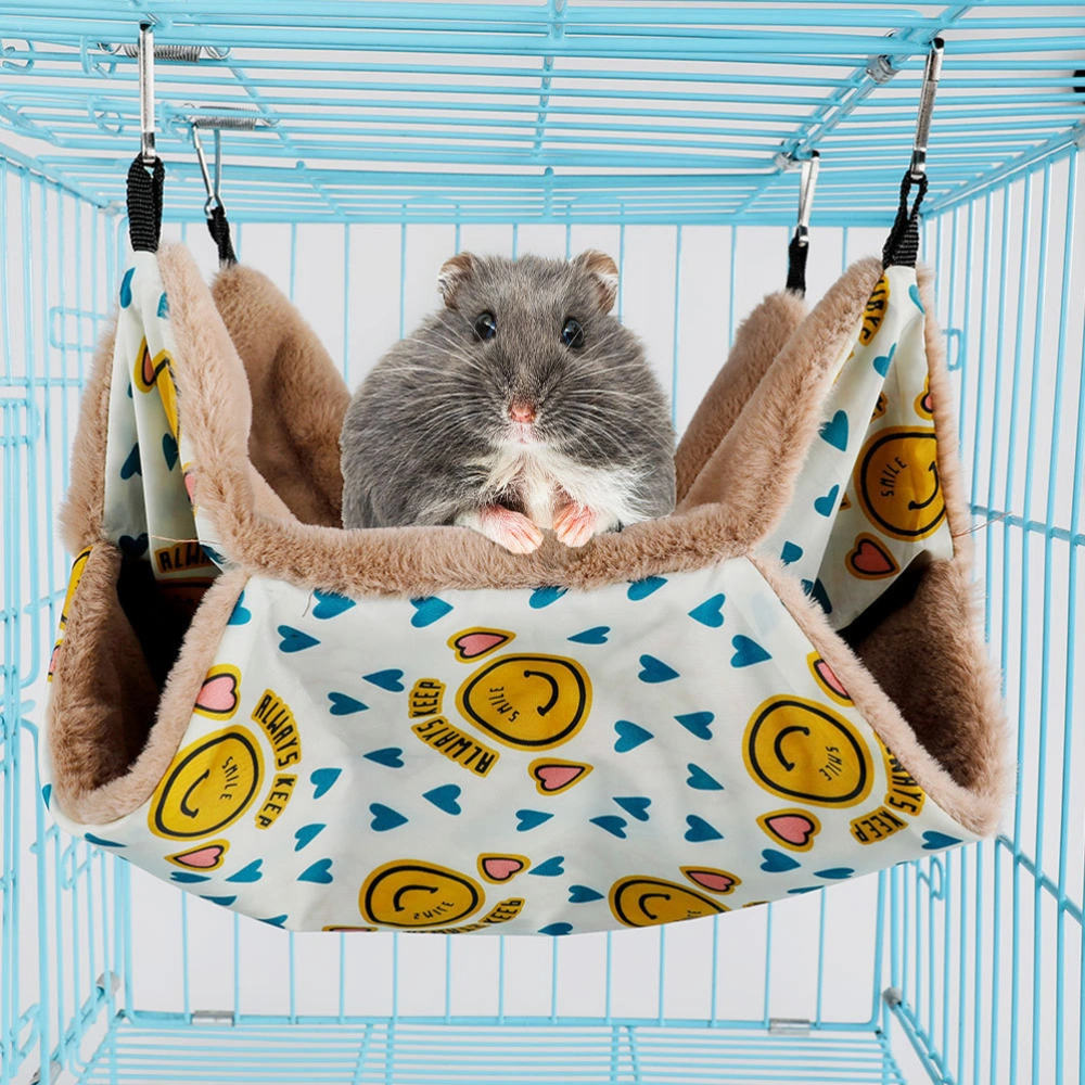 Small Pet Hammock Hamster Warm Nest Guinea Pig Hanging Bed Chinchilla Hammock Hamster Bed