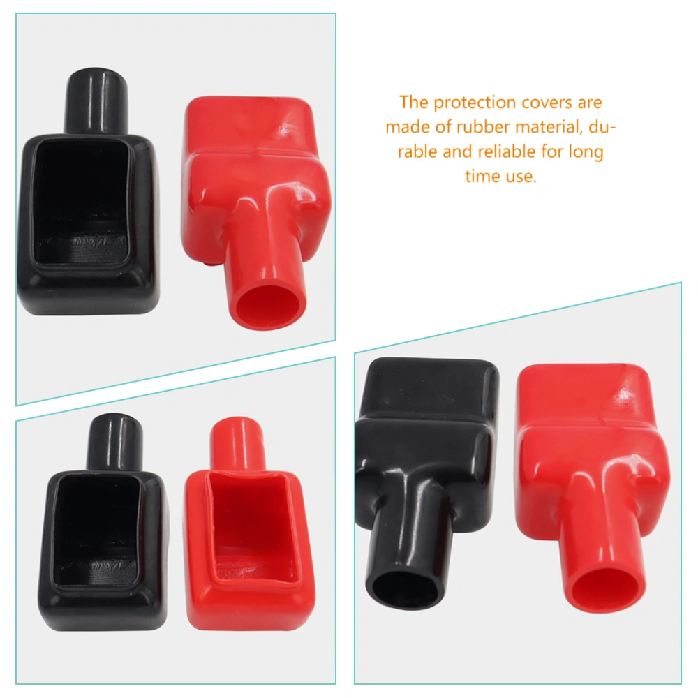 3 Pairs Battery Terminal Covers Positive and Negative Battery Terminal Protective Caps