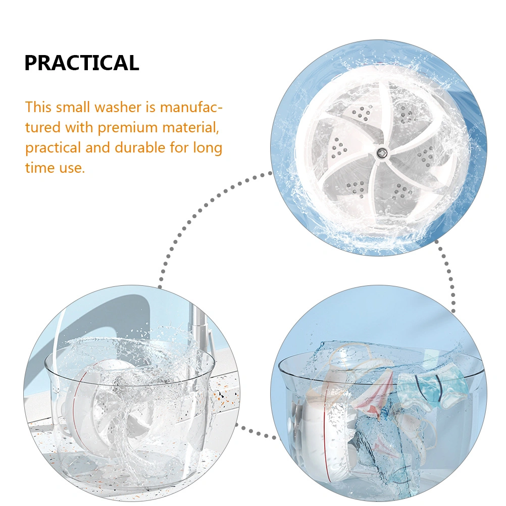 Portable Washer Mini Washing Machine Travel Clothes Washer Rechargeable Washing Machine(30W)
