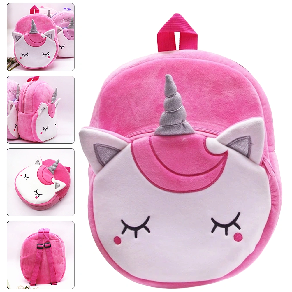 Unicorn Plush Backpack Toddler Backpack Toddler Bag Plush Animal Cartoon Mini Travel Bag