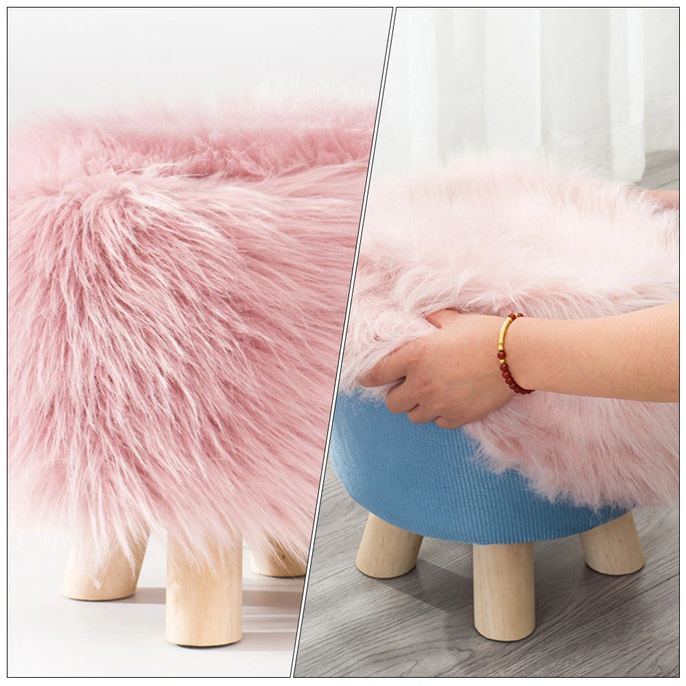 Household Kids Step Stool Thickened Plush Stool Low Stool for Washing Foot