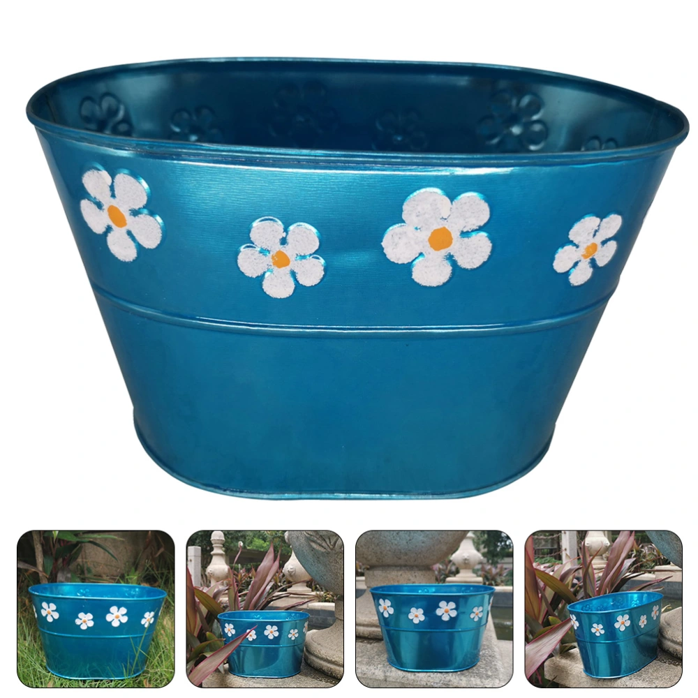 Iron Flower Storage Bucket Iron Flower Holder Flower Storage Bucket Home Supplies