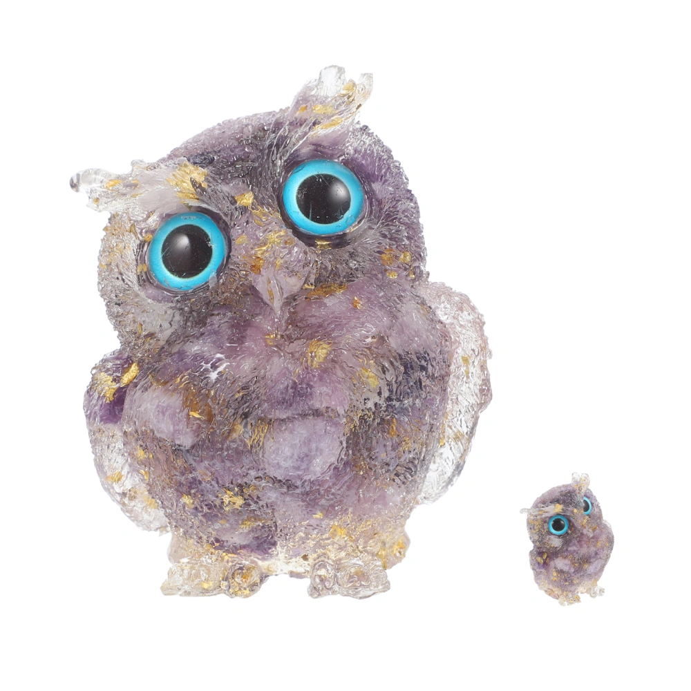 Owl Statue Adorable Owl Figurine Desktop Ornament Desktop Home Owl Figurine