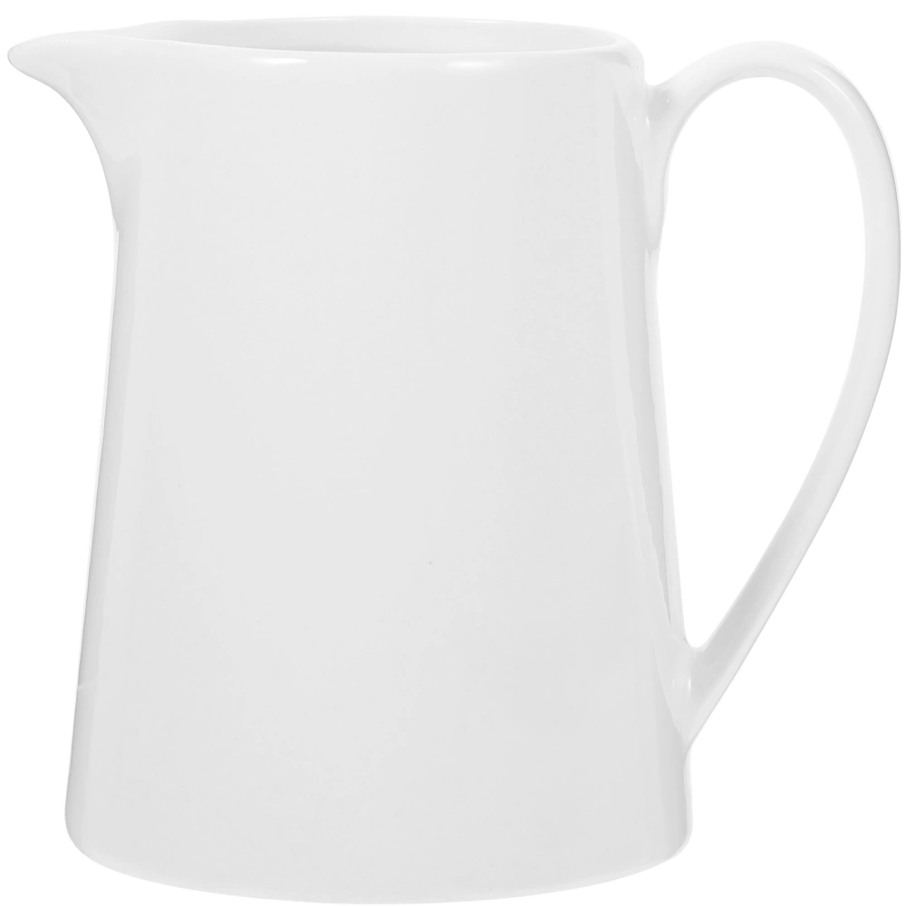 Simple Design Solid-color Milk Pitcher Household Ceramic Sauce Coffee Dispenser Portable Jug