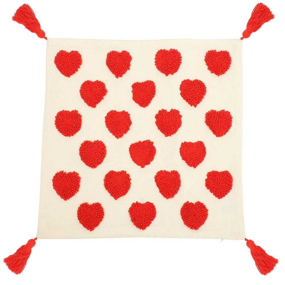 Decorative Throw Pillow Cover Farmhouse Cotton Pillow Cover Cute Square Cushion Cover