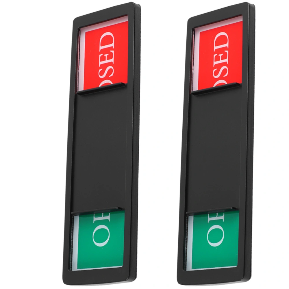 2 pcs Magnetic Slider Door Open Closed Indicator Sign Open Closed Magnetic Sign